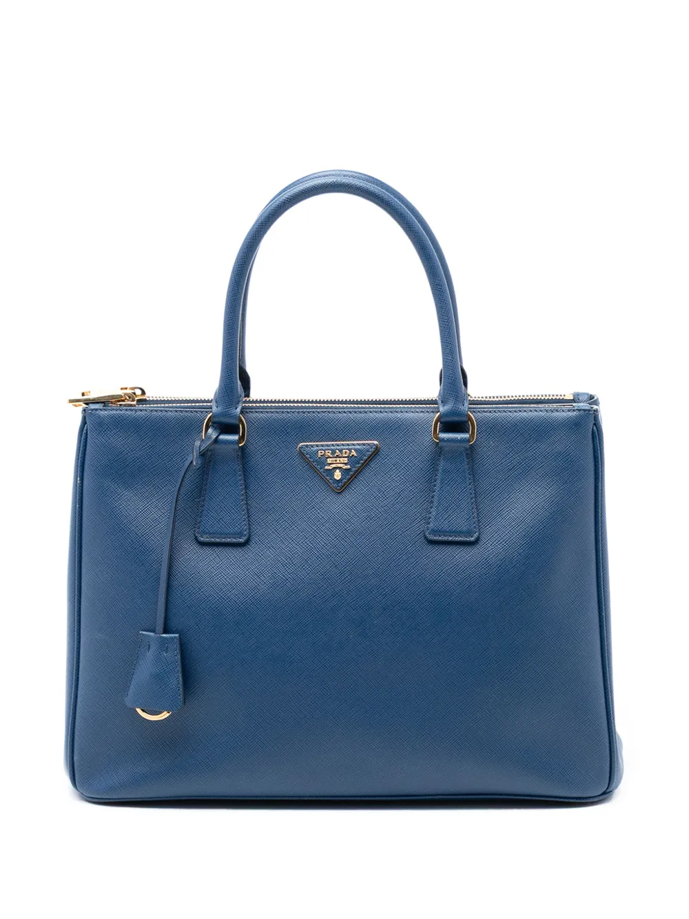 Prada Pre-Owned 2010-2025 Medium Saffiano Lux Galleria Double Zip satchel - Blu