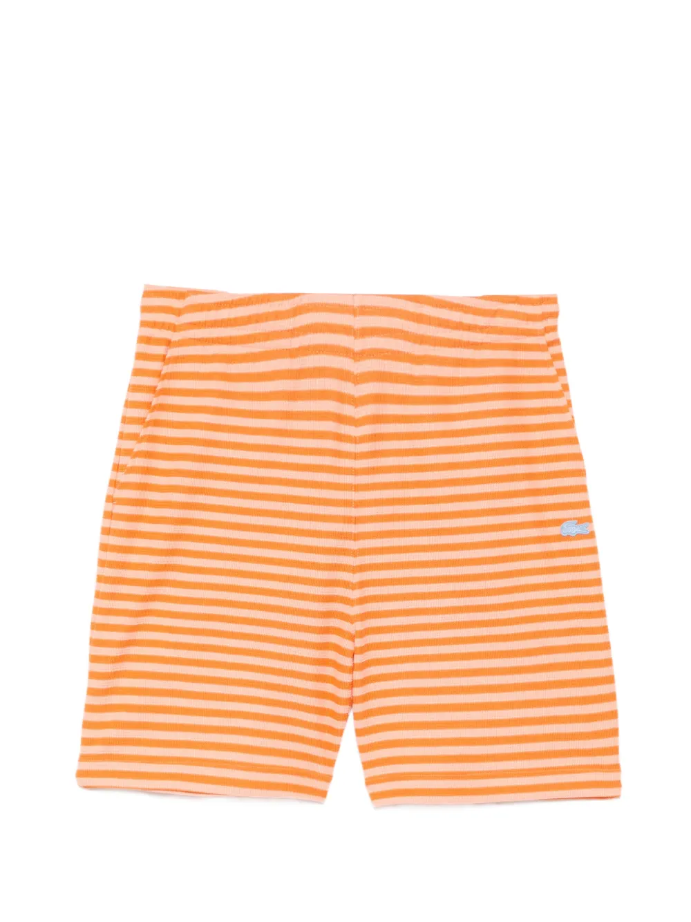 Lacoste Horizontal striped poplin shorts - Arancione