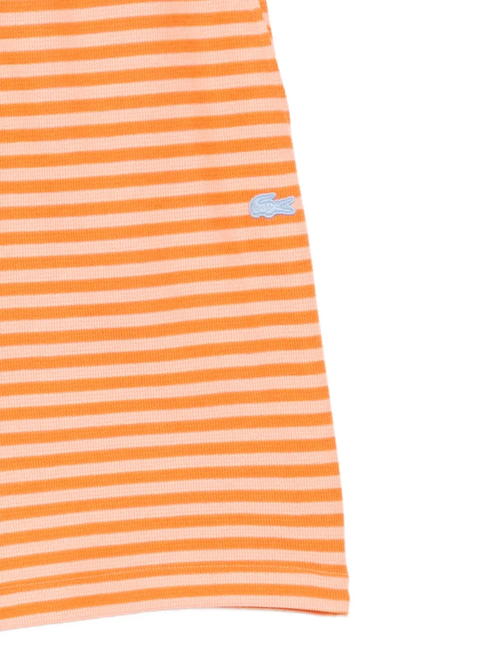  Lacoste Bermudas Horizontal A Rayas - Naranja 