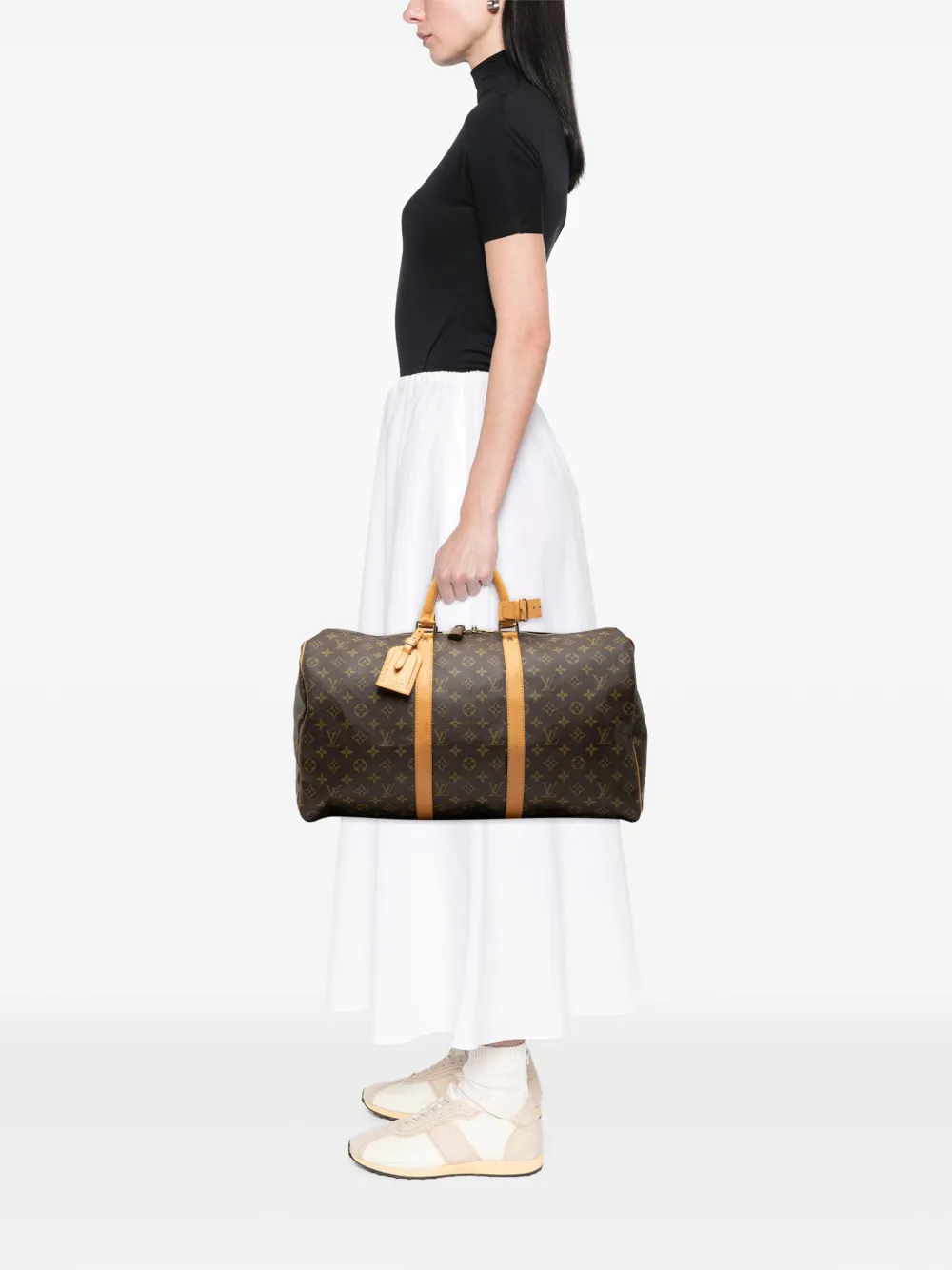 Louis Vuitton Pre-Owned 1996 モノグラム キーポル 50 ボストンバッグ Louis Vuitton Pre-Owned 1996 モノグラム キーポル 50 ボストンバッグ