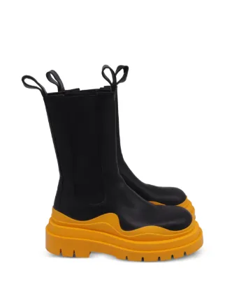 Bottega Veneta Pre-Owned Tire chunky-sole Chelsea Boots | Black