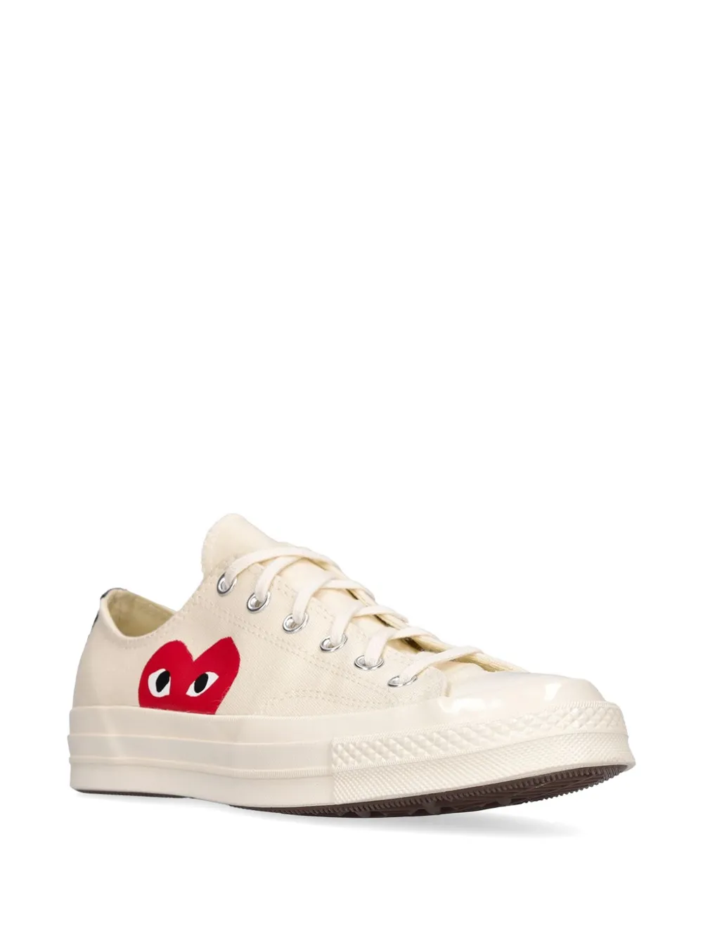 Comme Des Garçons Play x Converse heart-detail sneakers Beige