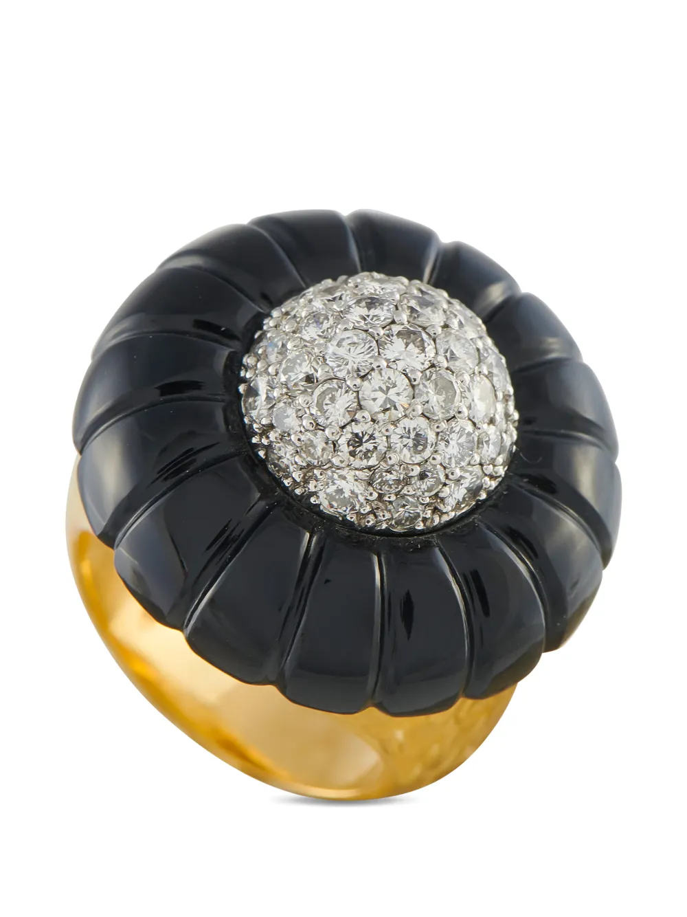 LB Exclusive diamond black-accent ring - Oro