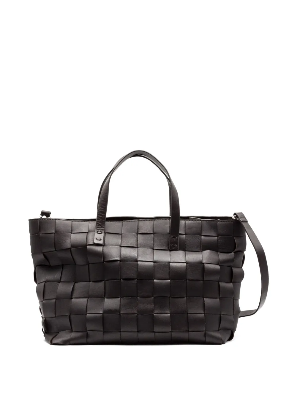  P.a.r.o.s.h. Leather Tote Bag - Black 