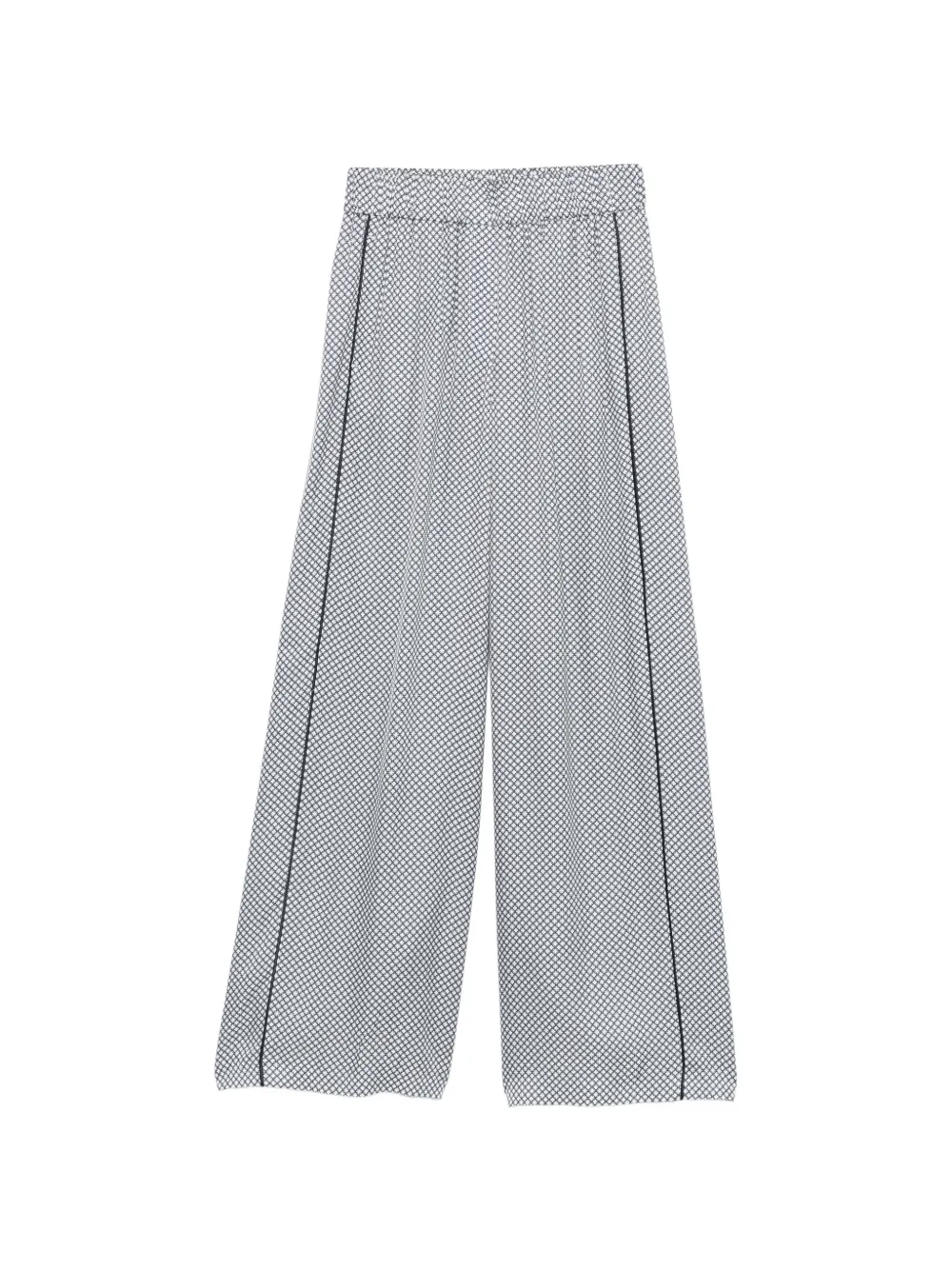Peserico patterned side stripe trousers - Bianco