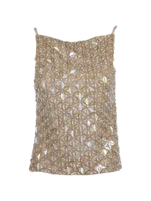 P.A.R.O.S.H. sequin embroidered top