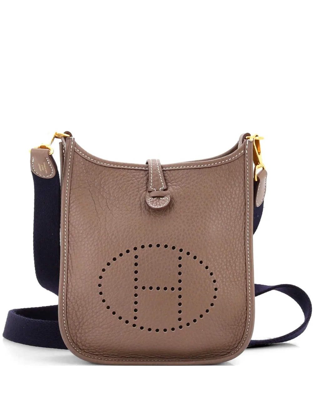 Hermès Pre-Owned Evelyne Bag Gen III Clemence TPM crossbody bag - Grigio