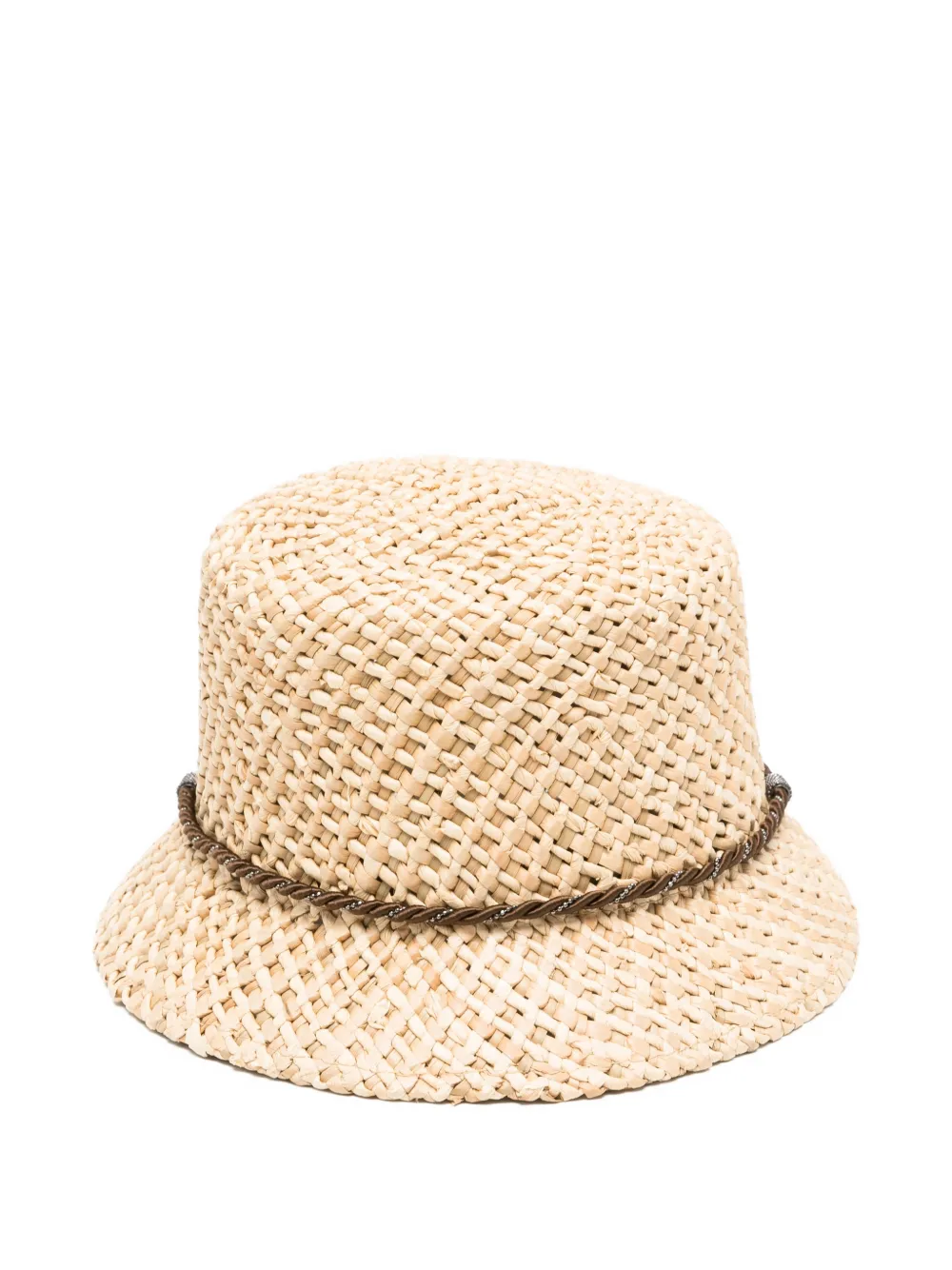  Peserico Woven Bucket Hat - Neutrals 