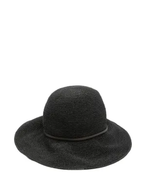 By Malene Birger woven-trim Hat | Black | FARFETCH ID