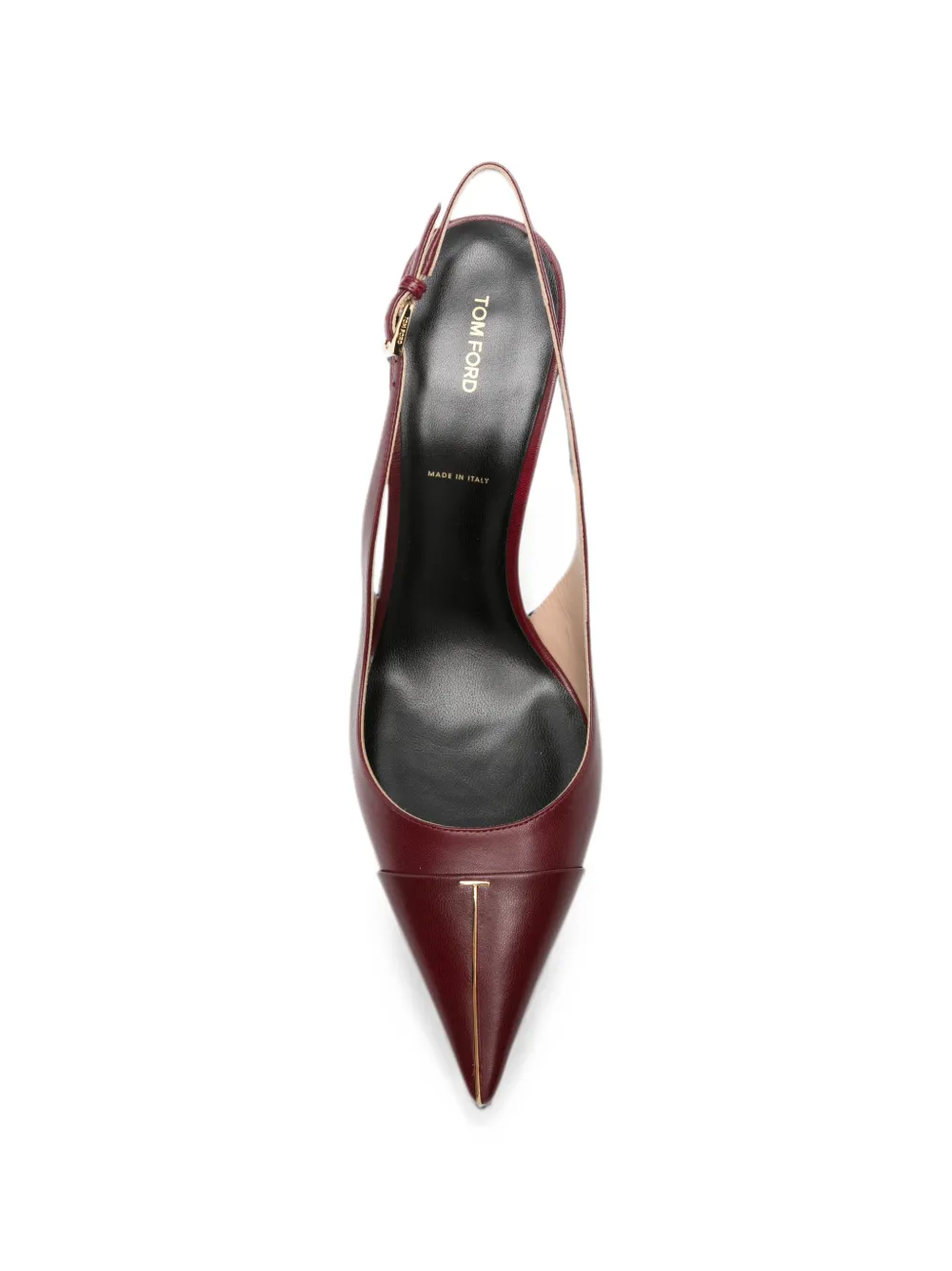 TOM FORD T-bar pointed-toe pumps Rood