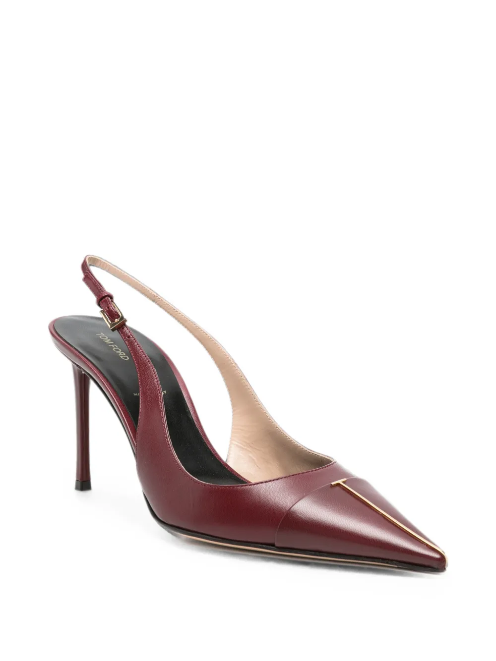 TOM FORD T-bar pointed-toe pumps Rood