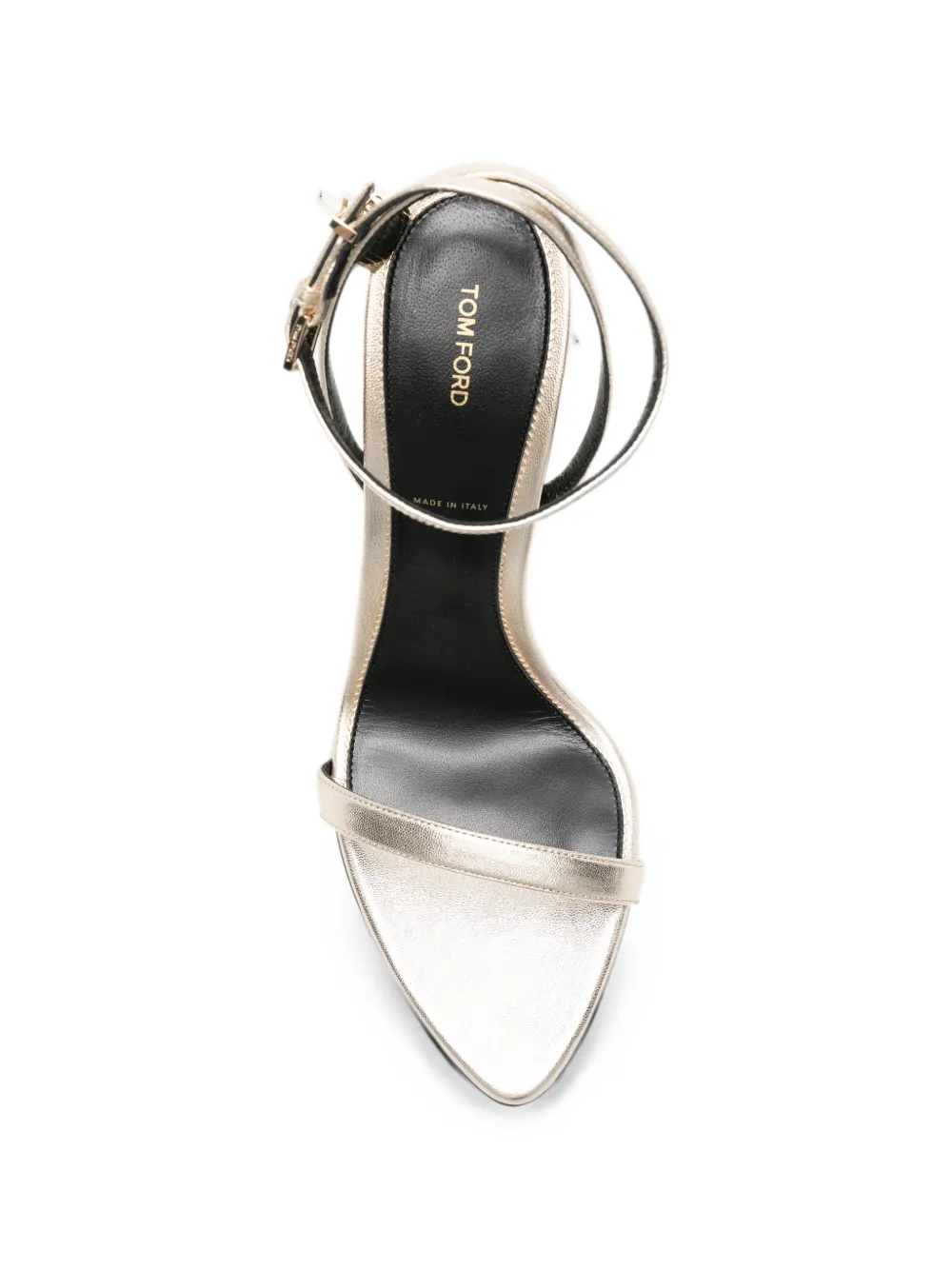 TOM FORD padlock leather sandals Goud