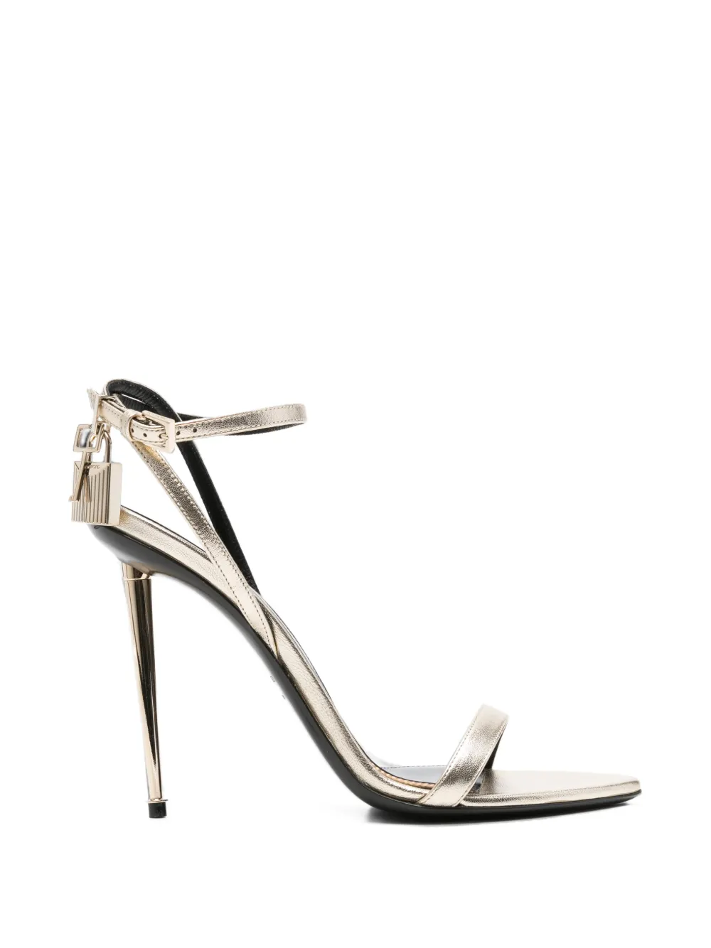 TOM FORD padlock leather sandals Goud