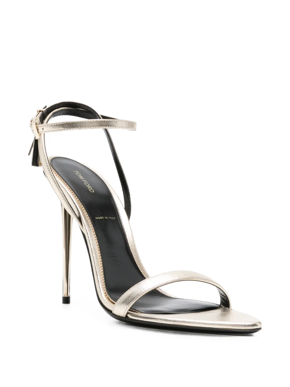 TOM FORD padlock leather sandals Goud