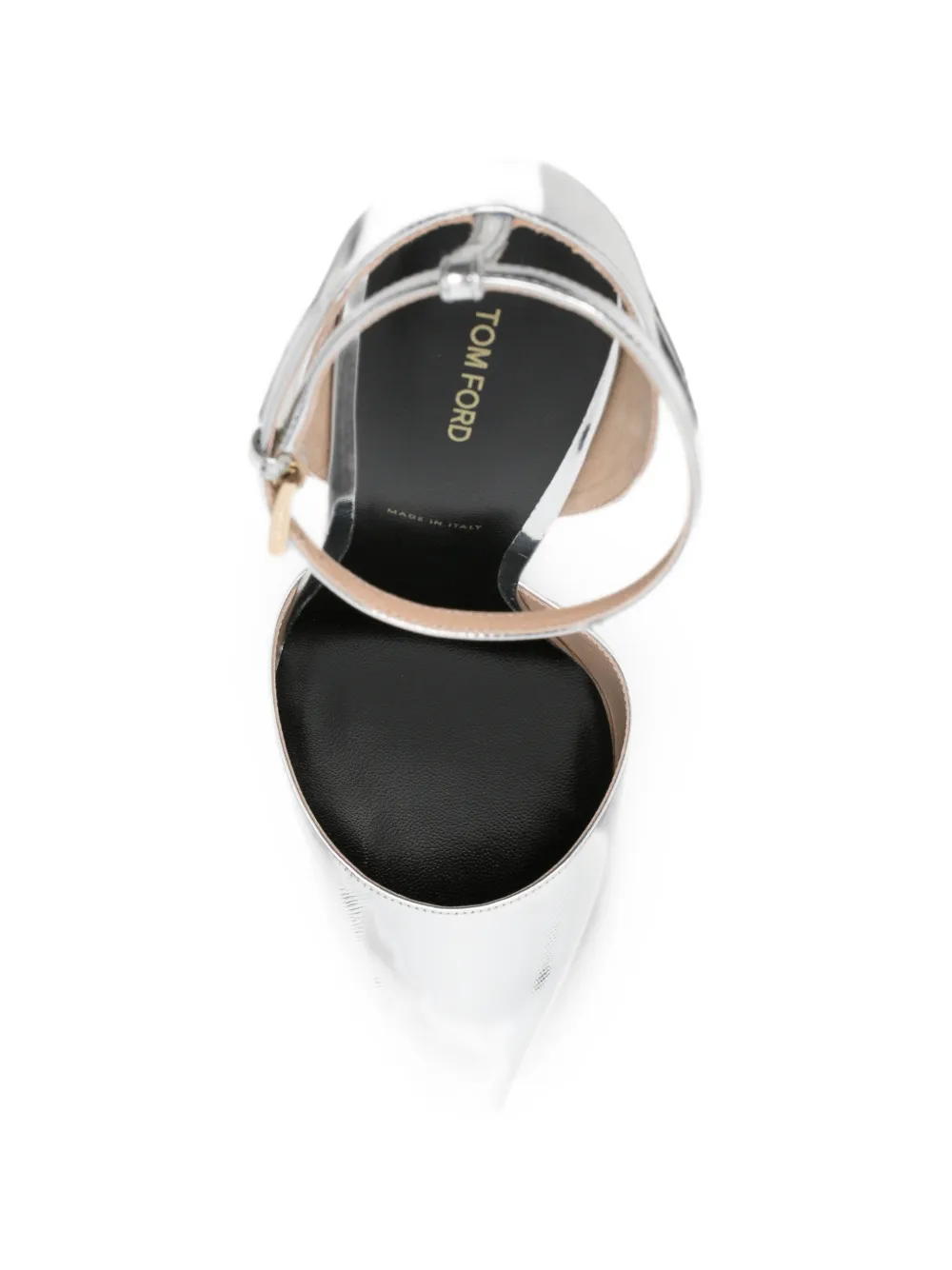 TOM FORD point-toe ankle-strap heeled pumps Zilver