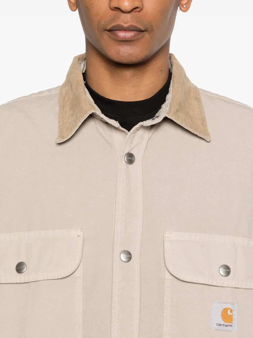 Carhartt WIP Prescott jack van katoencanvas Beige