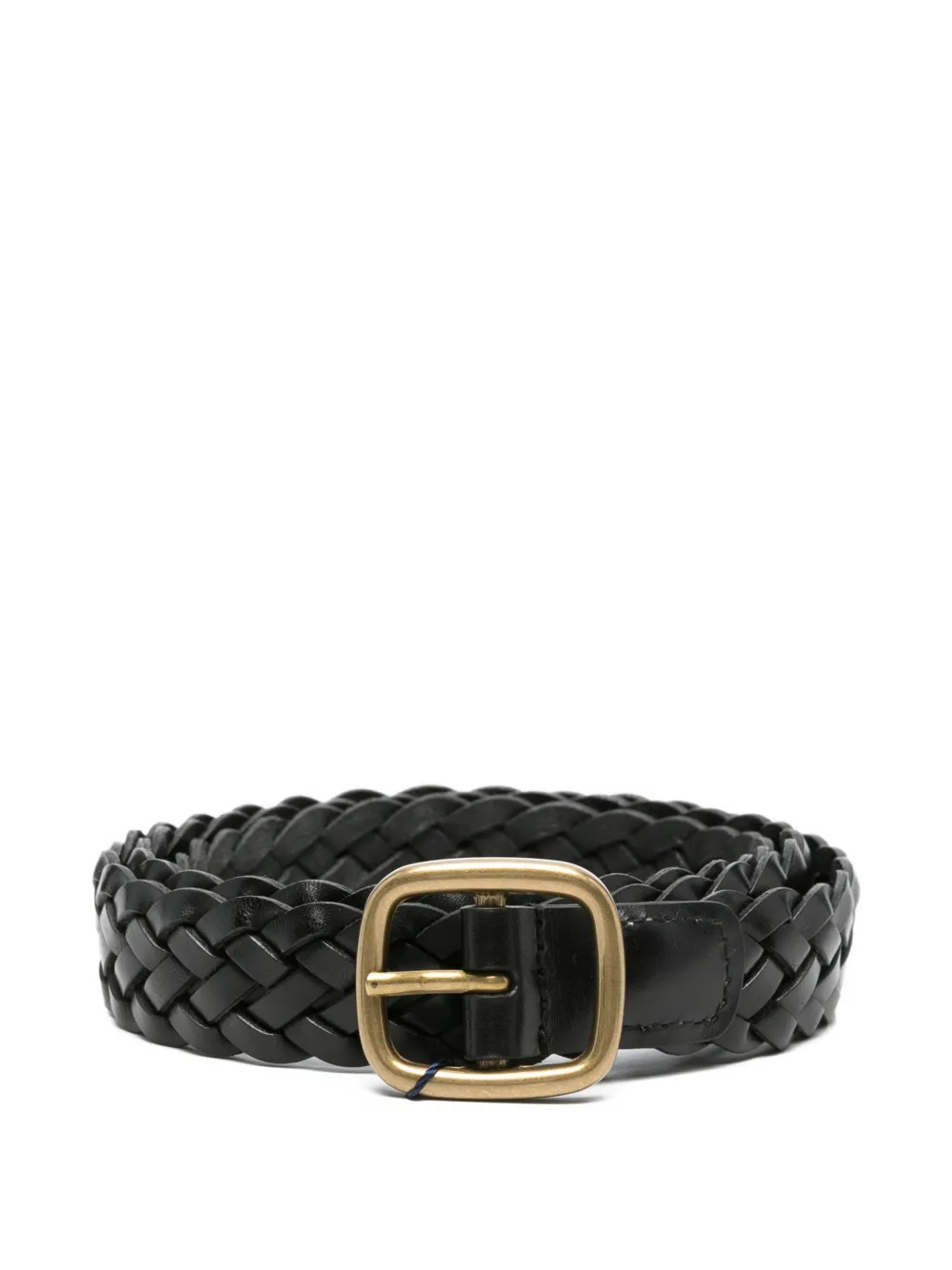 Anderson's braided leather belt - Nero