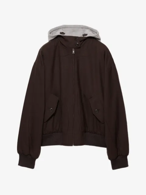 Prada veste à capuche rush-stitch