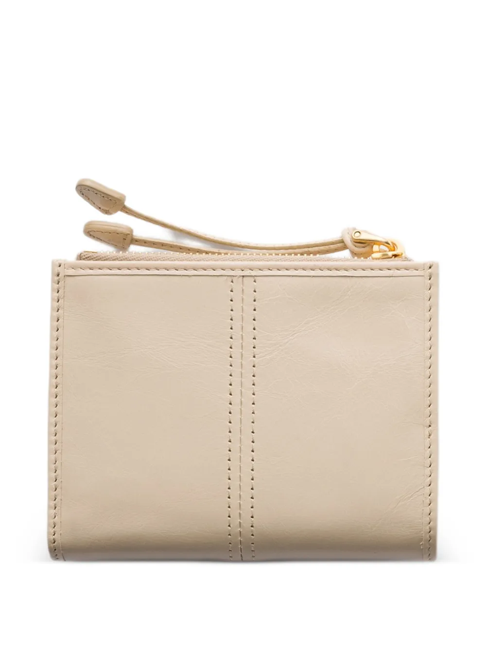 Prada Leren portemonnee Beige