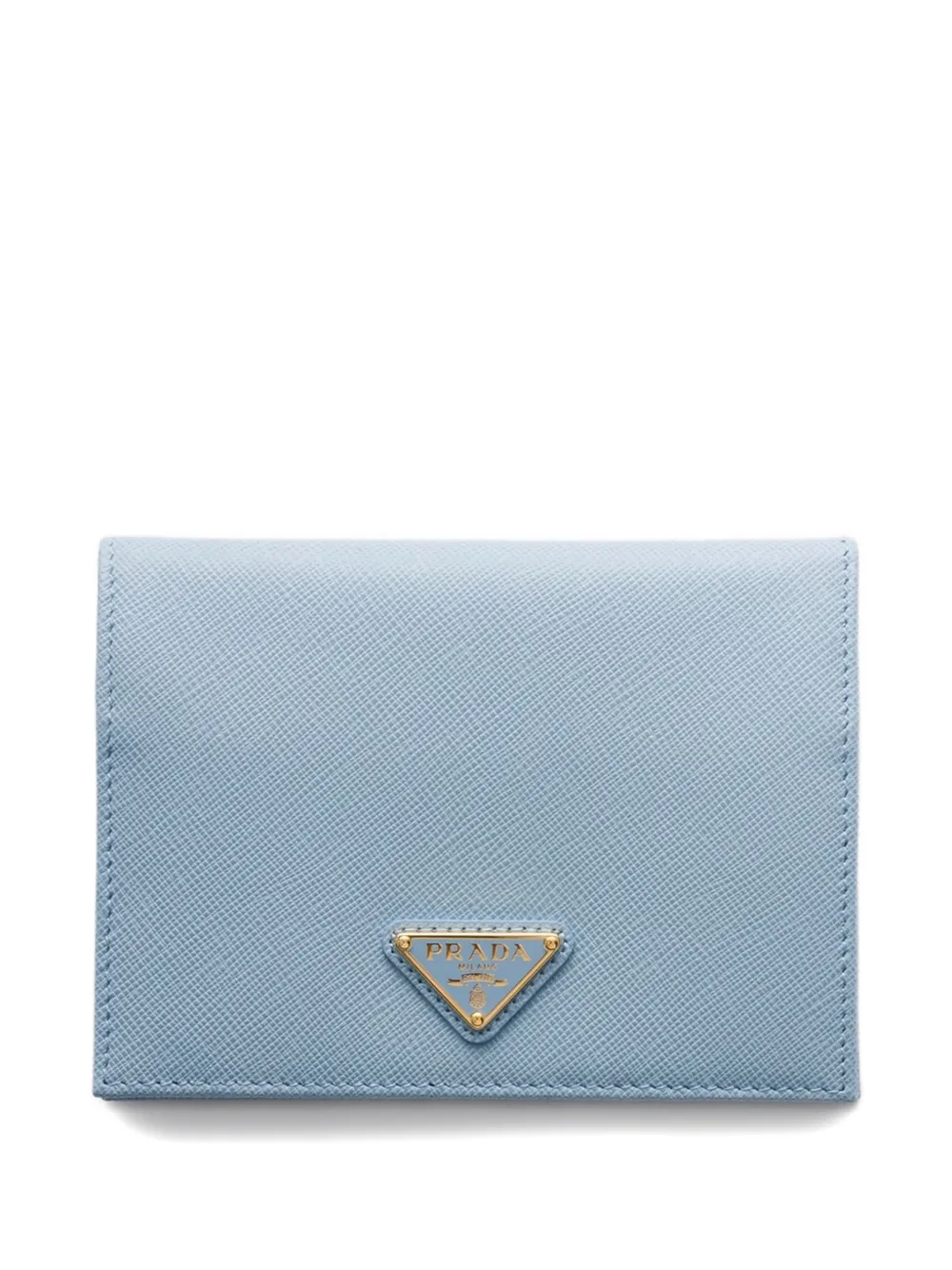 Prada - Saffiano-leather passport holder - dames - Kalfsleer - Eén maat - Blauw