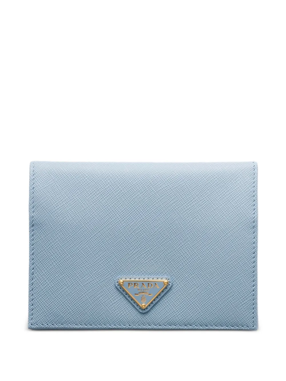 Prada Saffiano-leather passport holder - Blu