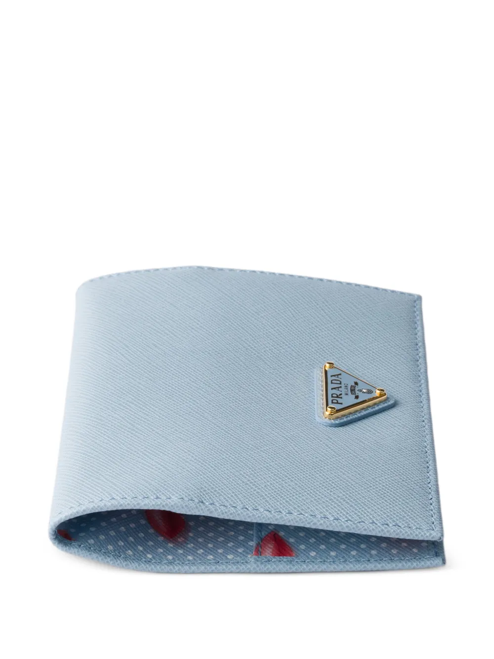 Prada サフィアーノレザーパスポートケース | ブルー | FARFETCH JP