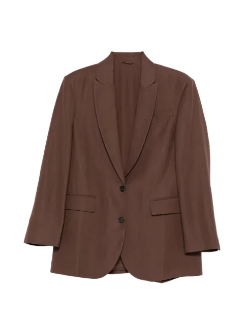 Brunello Cucinelli blazer à simple boutonnage