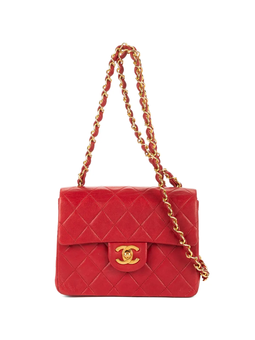 CHANEL Pre-Owned Timeless quilted shoulder bag - Rosso