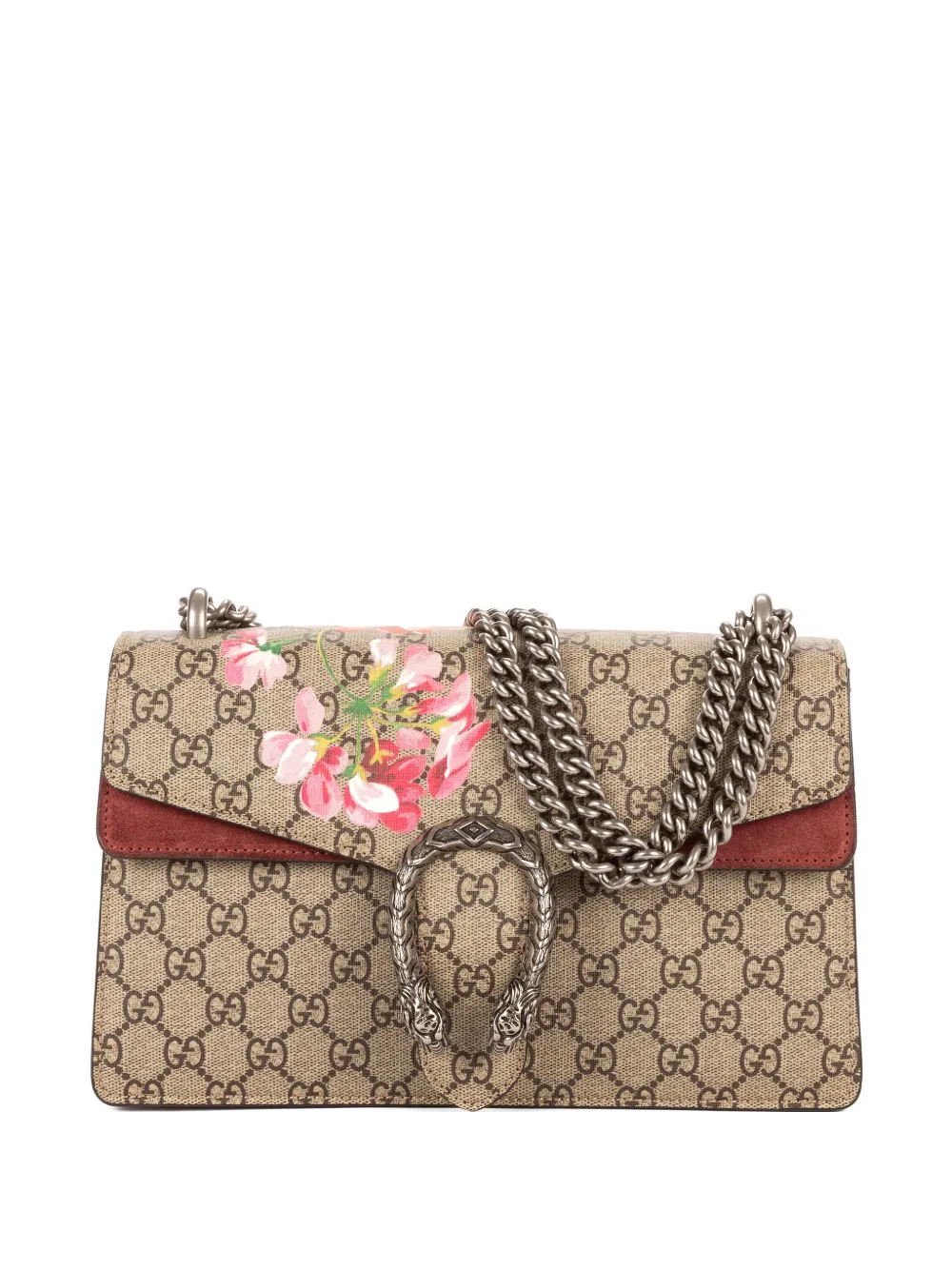 Gucci Pre-Owned Dionysus floral-print chain-strap shoulder bag - Toni neutri