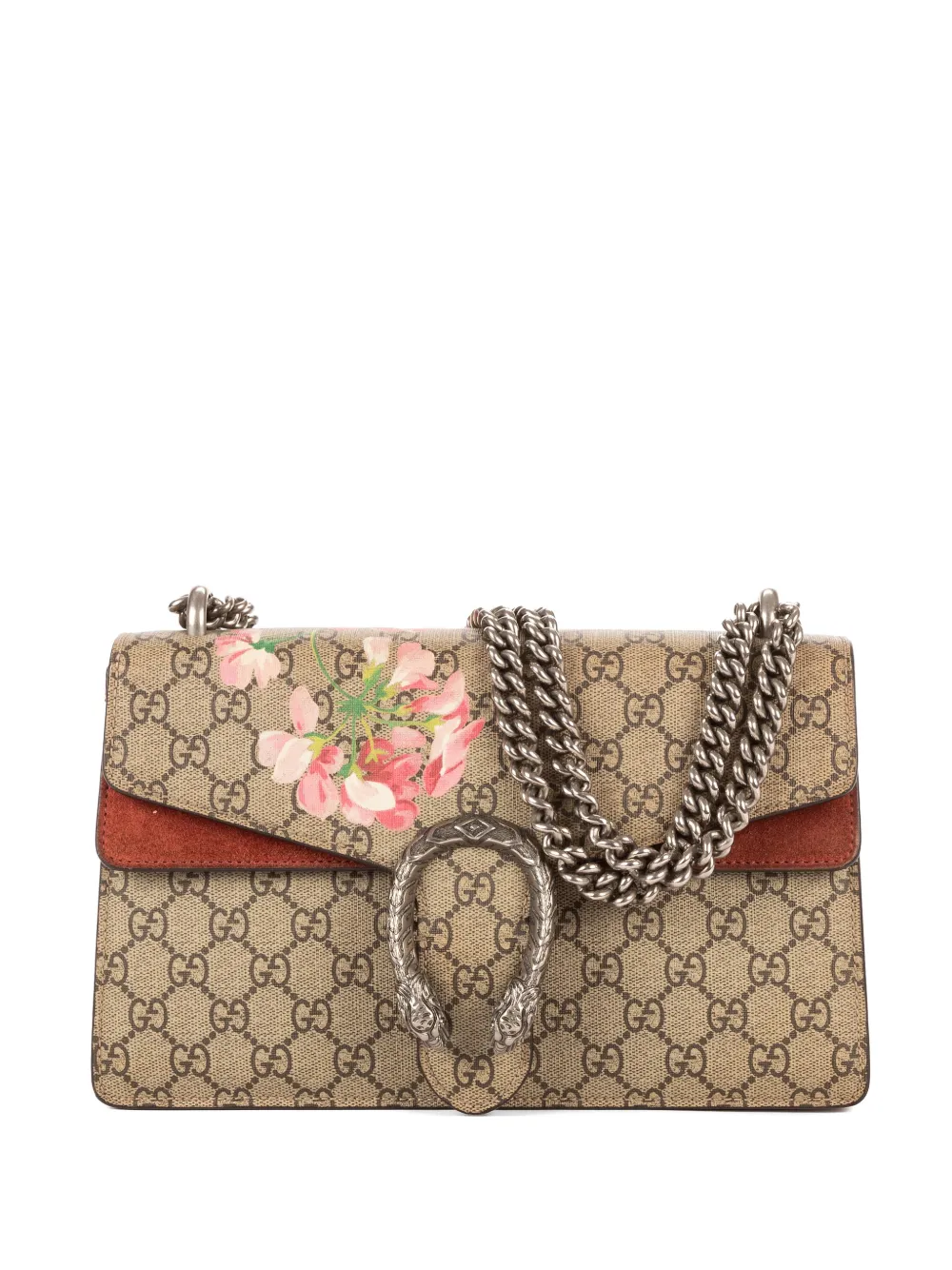 Gucci Pre-Owned Dionysus floral-print chain-strap shoulder bag - Toni neutri