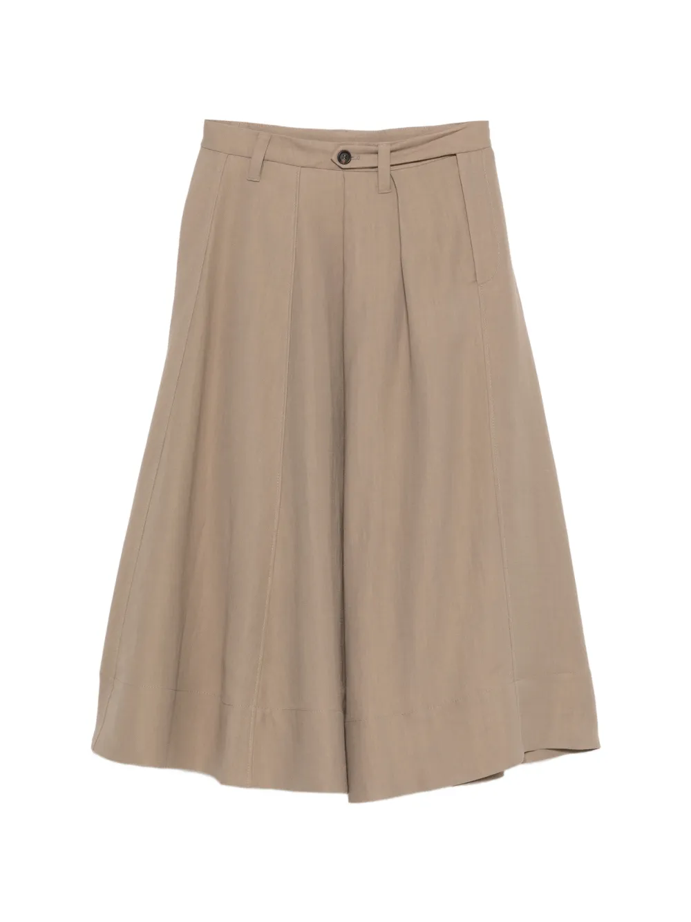 Brunello Cucinelli button-embellished skirt - Marrone