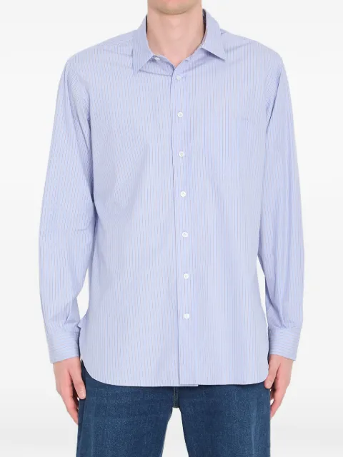 The Row striped patch-pocket shirt