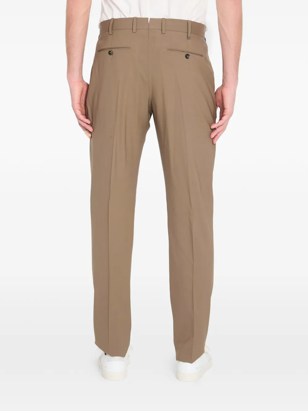 PT Torino Broek met toelopende pijpen Bruin