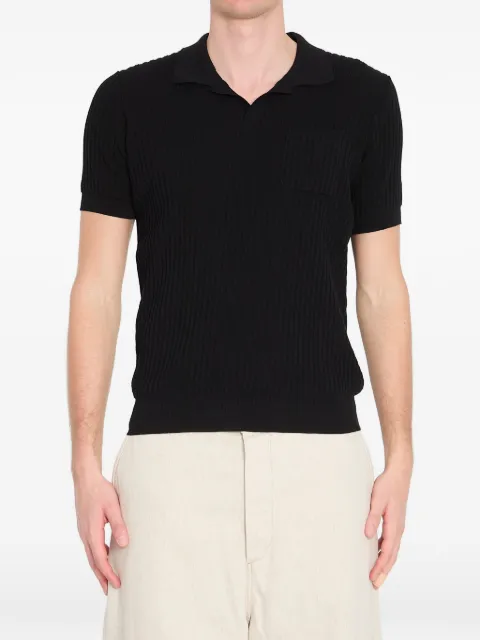 Roberto Collina playera de canalé con bolsillo