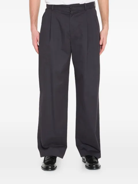 The Row pleated straight trousers