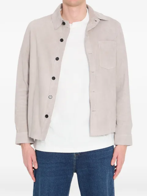 Arma suede buttoned overshirt