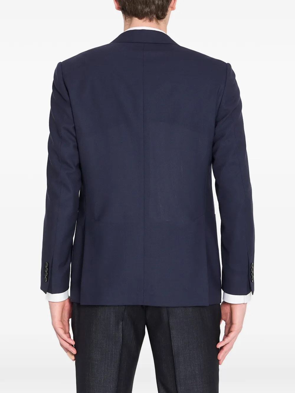 Lardini Jack van scheerwol met klassieke revers Blauw