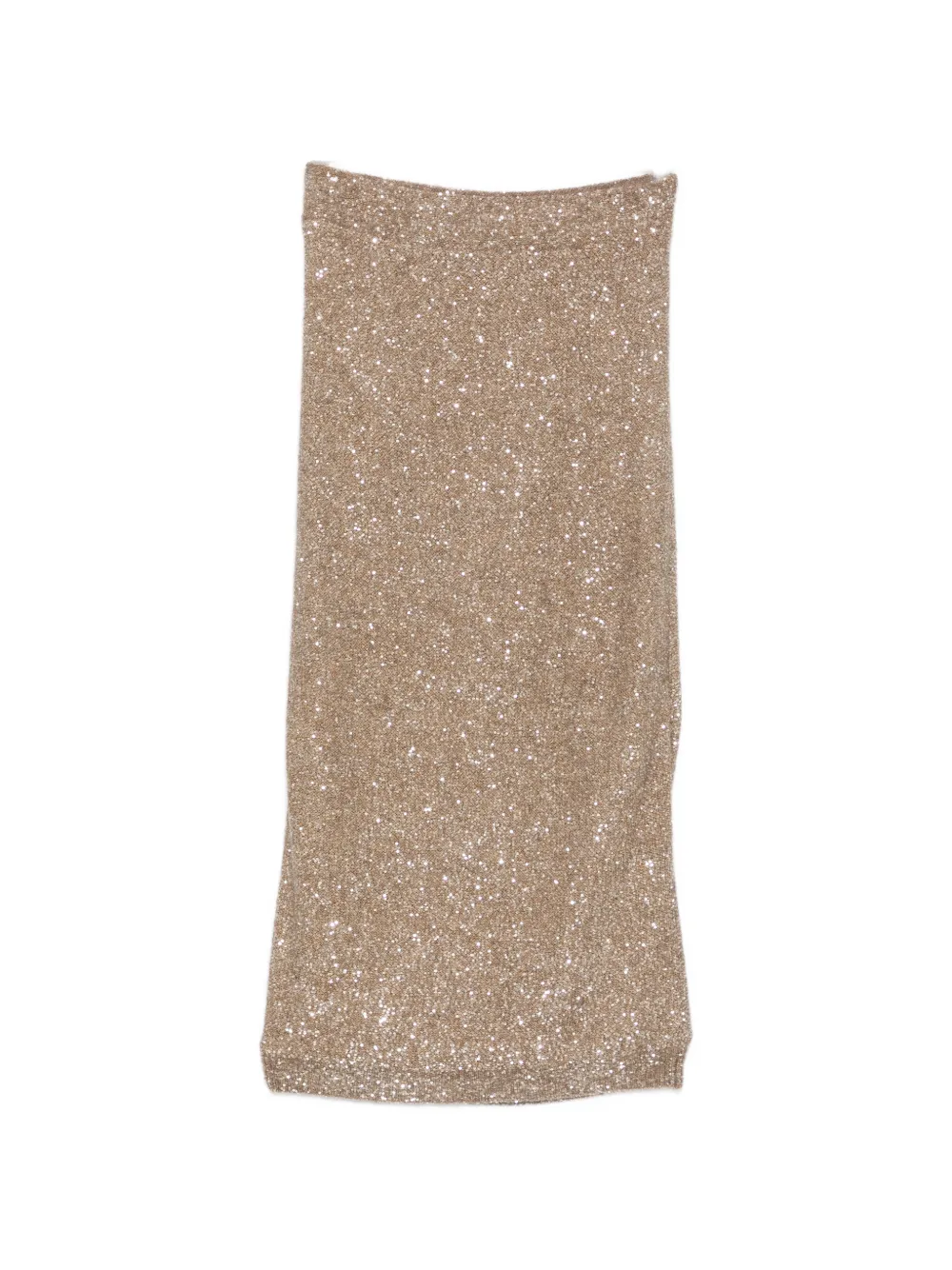 Brunello Cucinelli sequin midi skirt - Toni neutri