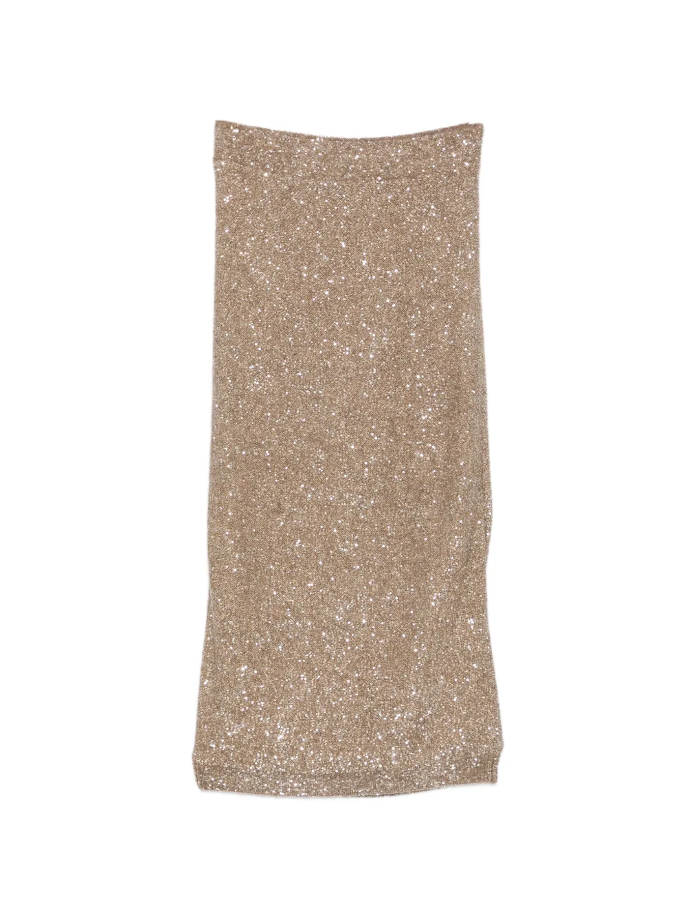 Brunello Cucinelli sequin midi skirt - Toni neutri