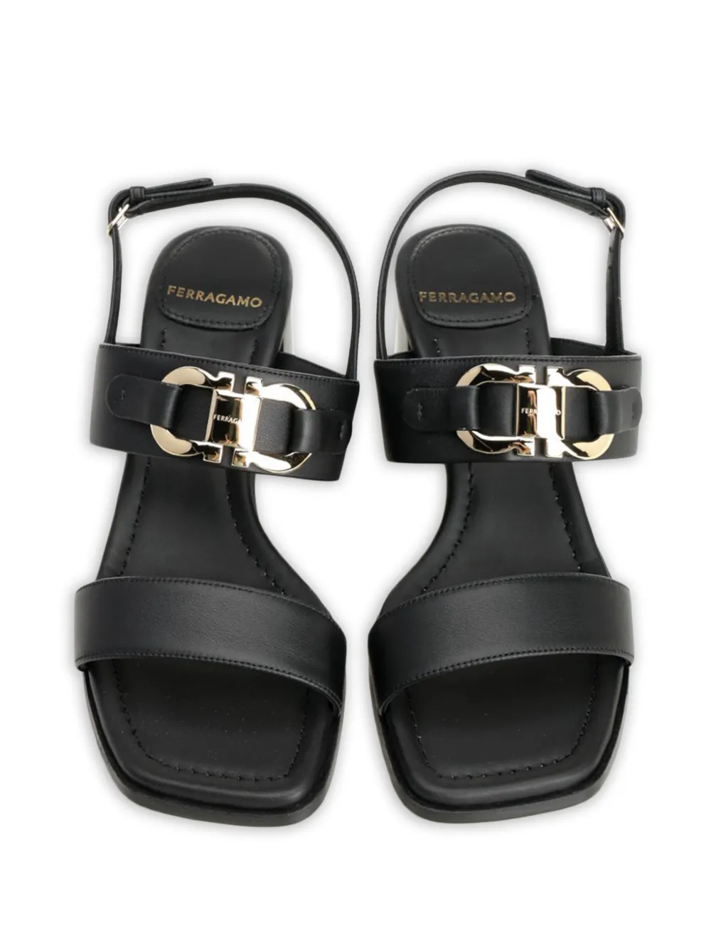Ferragamo Sandalen met gesp Zwart