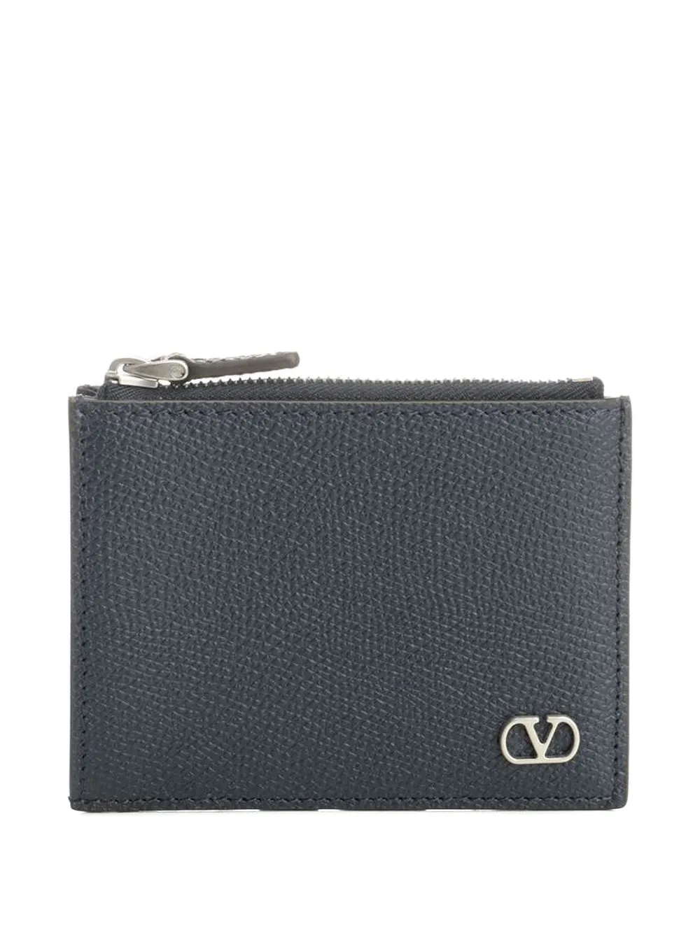 Valentino Garavani VLogo Signature leather coin purse - Blu