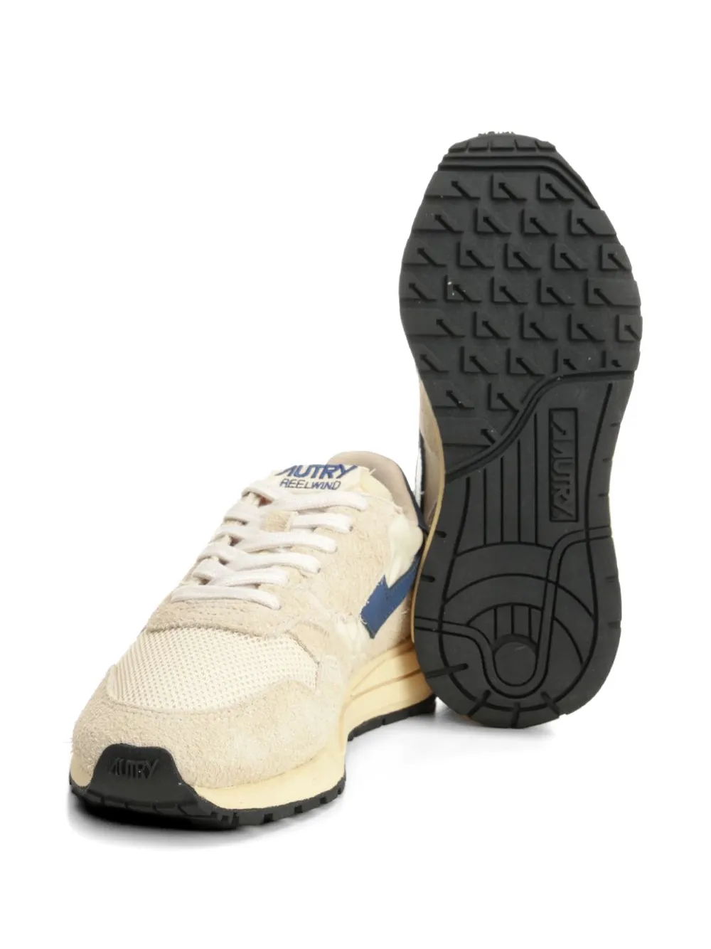 Autry Reelwind suede-panels low sneakers Beige