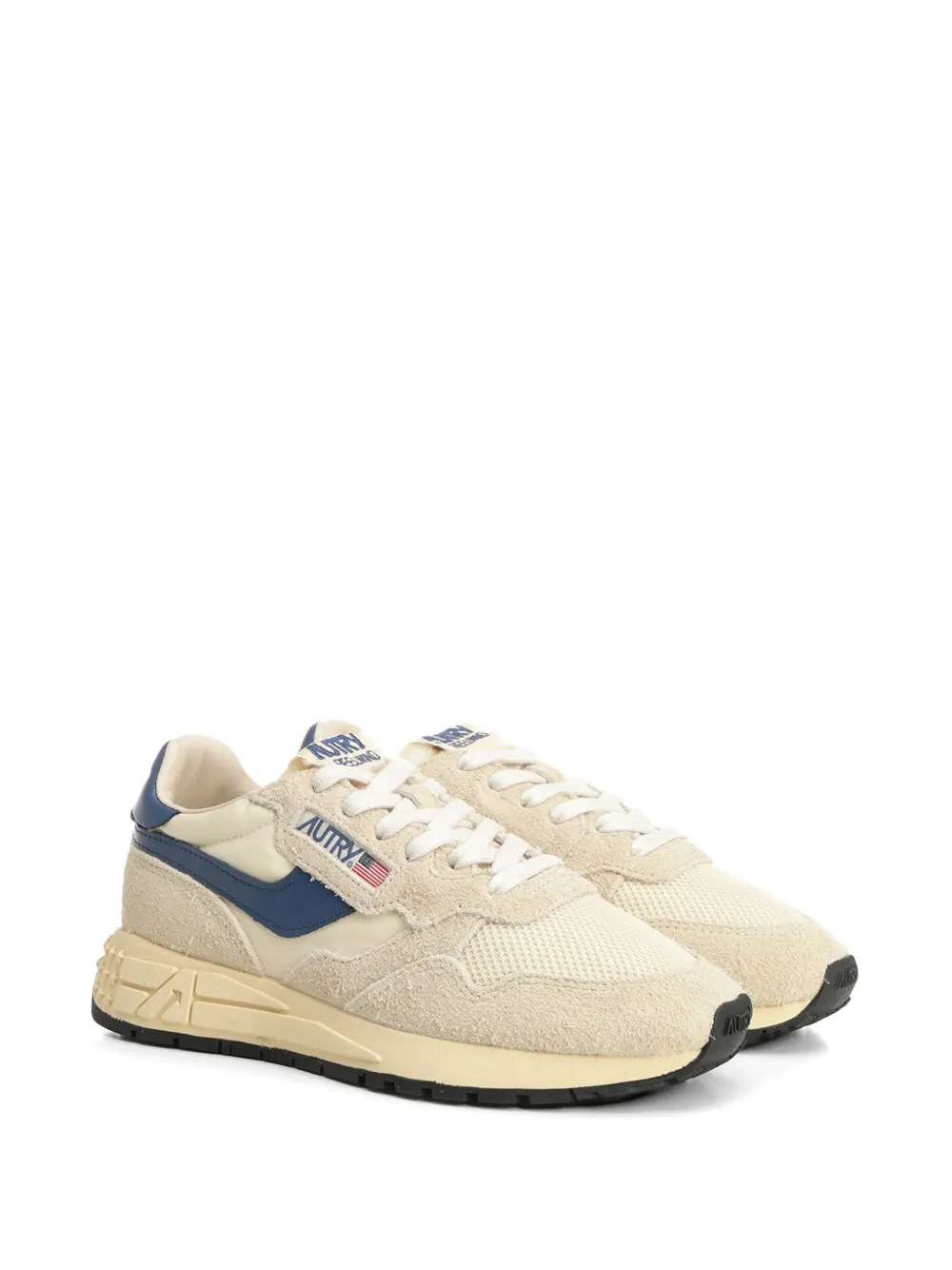 Autry Reelwind suede-panels low sneakers Beige