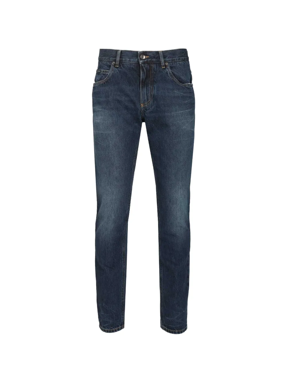 Dolce & Gabbana metal regular denim trousers - Blu