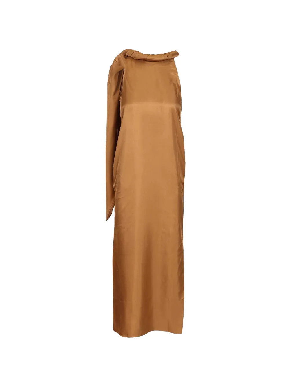 LouLou de Saison Susan twisted-collar dress - Nude