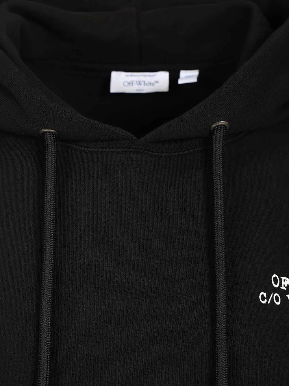Off-White Hoodie met logoprint Zwart