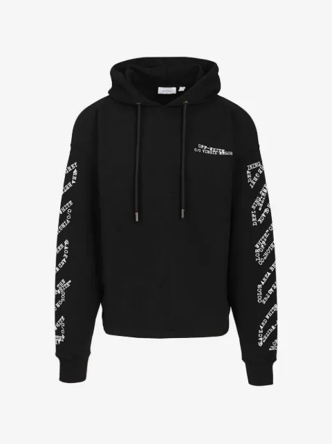 Off-White logo-print hoodie