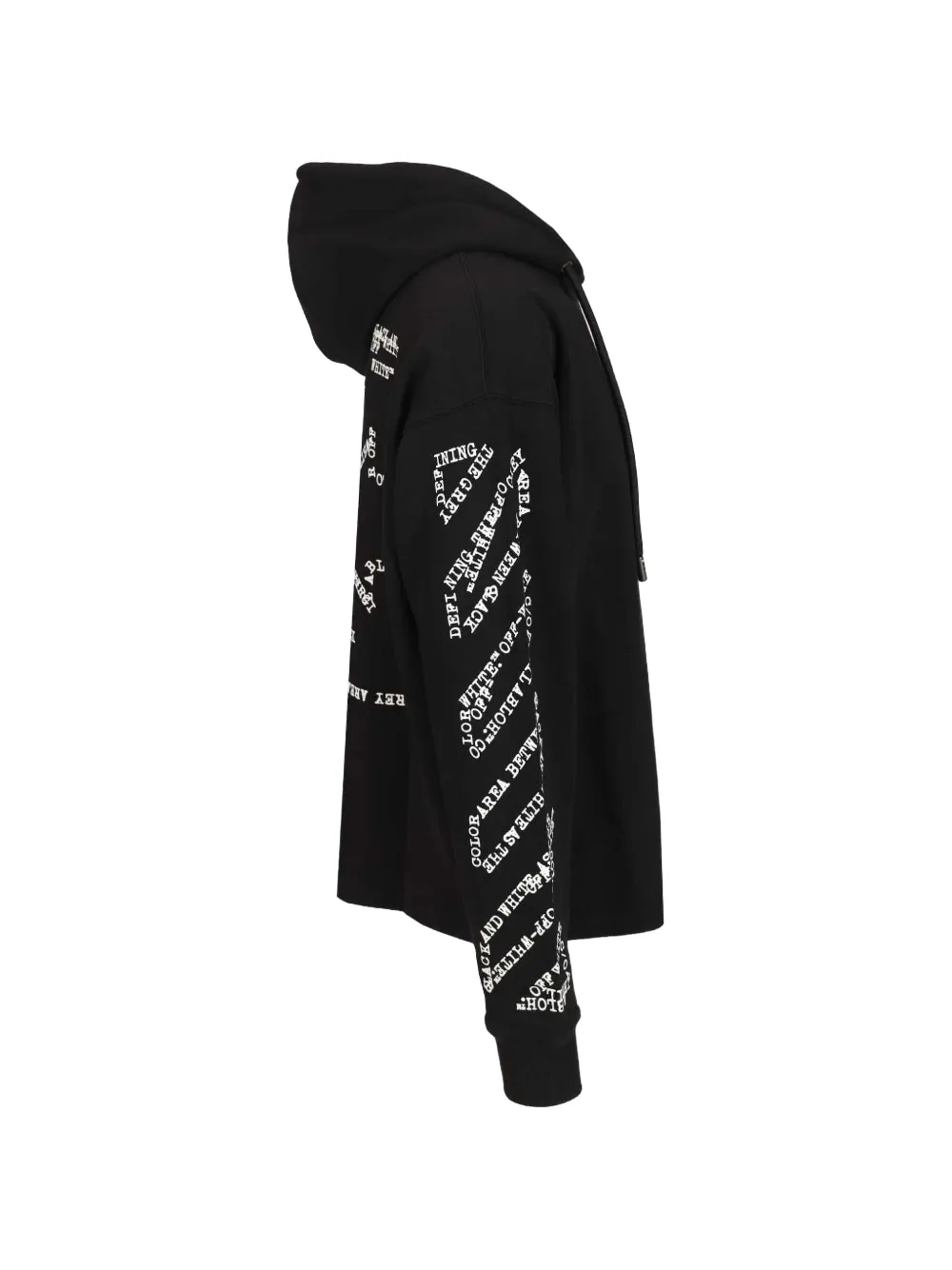 Off-White Hoodie met logoprint Zwart