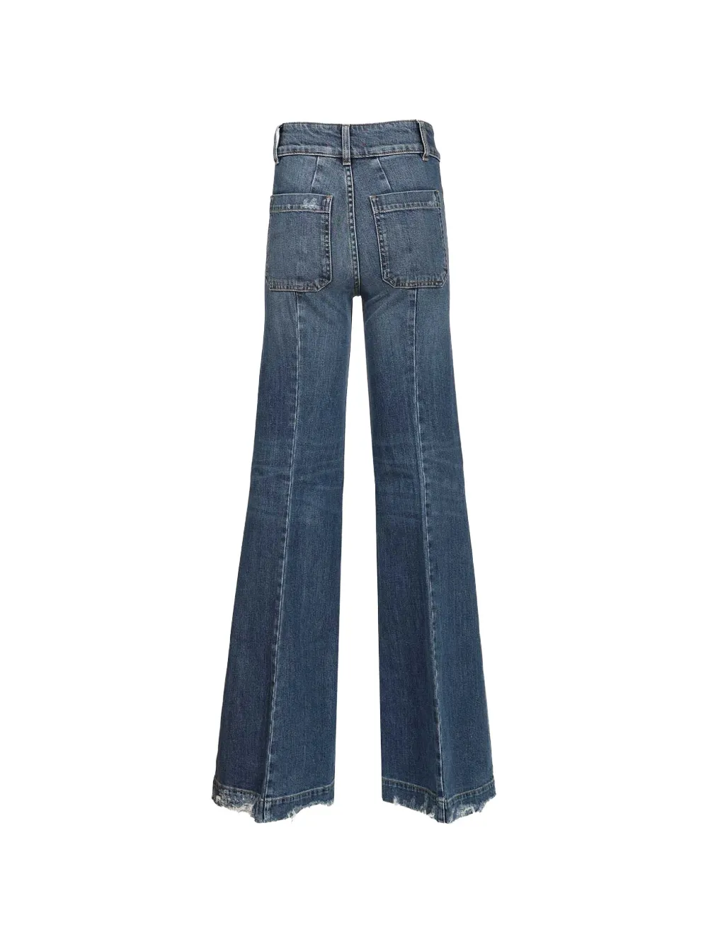 Seafarer Jane jeans met wijde pijpen en franje - Blauw