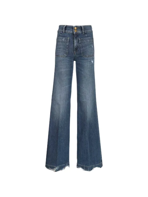 Seafarer Ausgefranste Jane Wide-Leg-Jeans